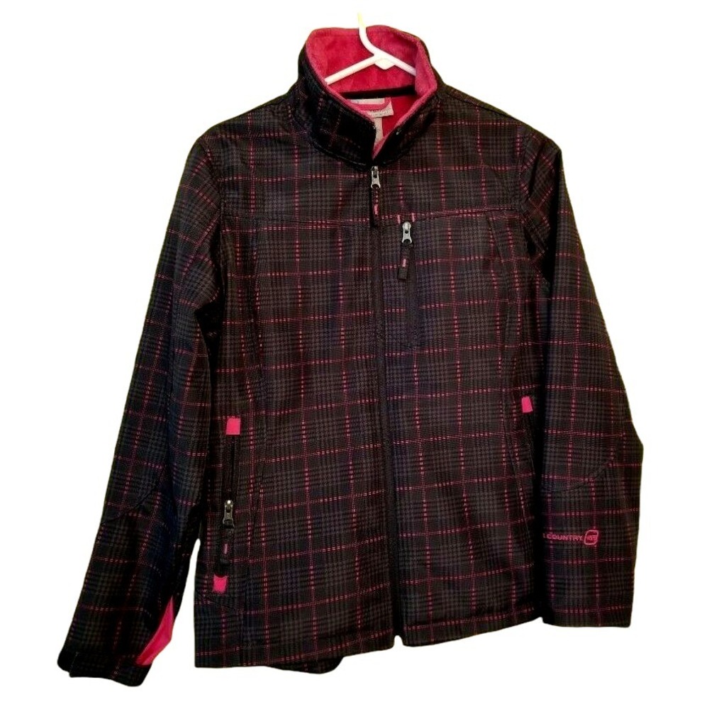 Free Country Black Women's Jacket Fleece Lined Full Zip Size Medium